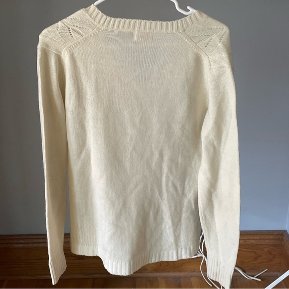 Vintage Atkins Sweater, Yellow, size L  Hong Kong .  60s Pockets lightweight - Picture 8 of 8